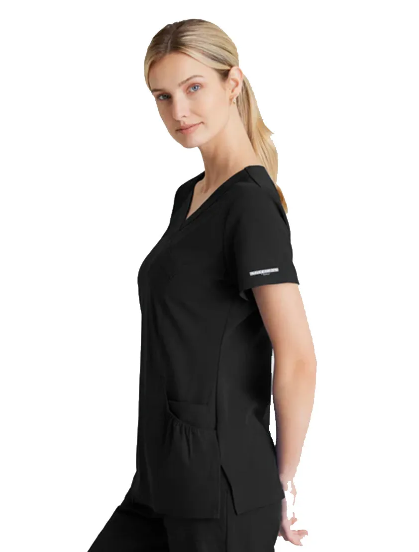Skechers™ Vitality by Barco Charge 3-Pocket Crossover Scrub Top
