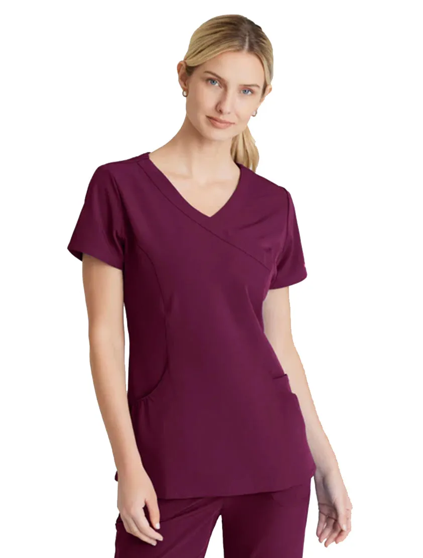 Skechers™ Vitality by Barco Charge 3-Pocket Crossover Scrub Top