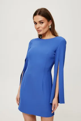 Stunning long sleeves with slit cocktail dress