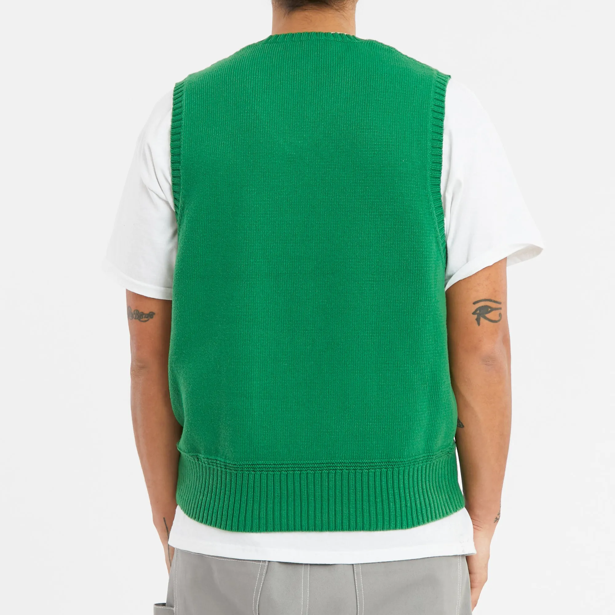 Sweater Vest - Kelly Green Cotton