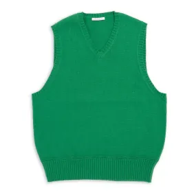 Sweater Vest - Kelly Green Cotton