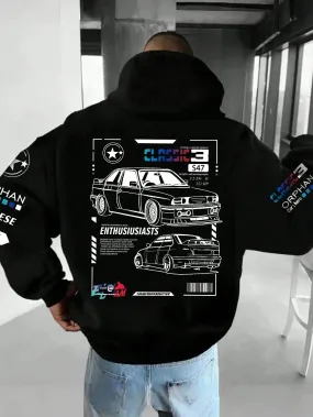 SXV  'CLASSIC 3’ Printed Cool Aesthetic Sweatshirt Hoodie