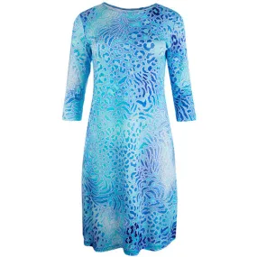 T-Shirt Lione Knit Dress in Deep Ocean