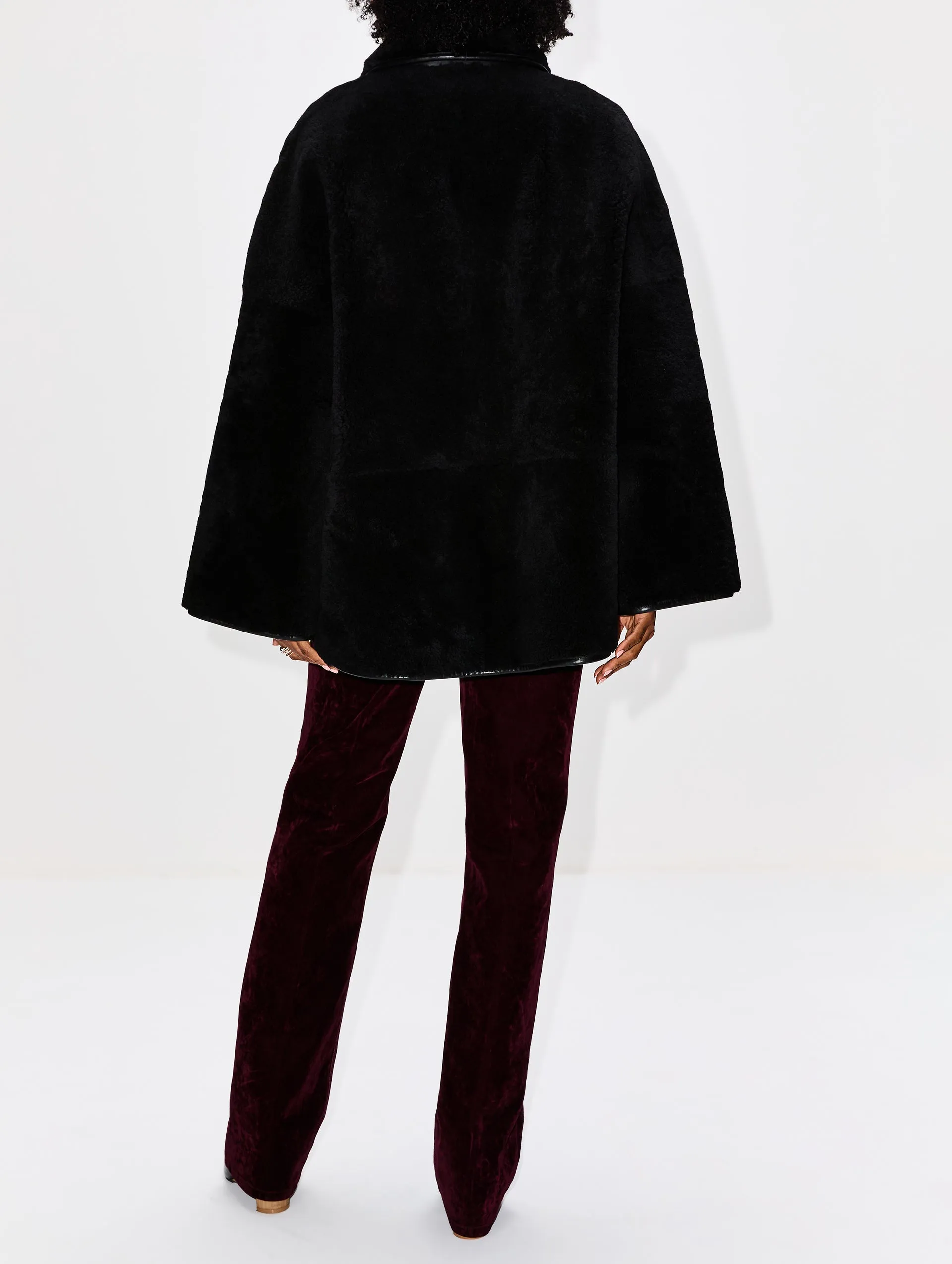Teddy Shearling Overshirt Jacket