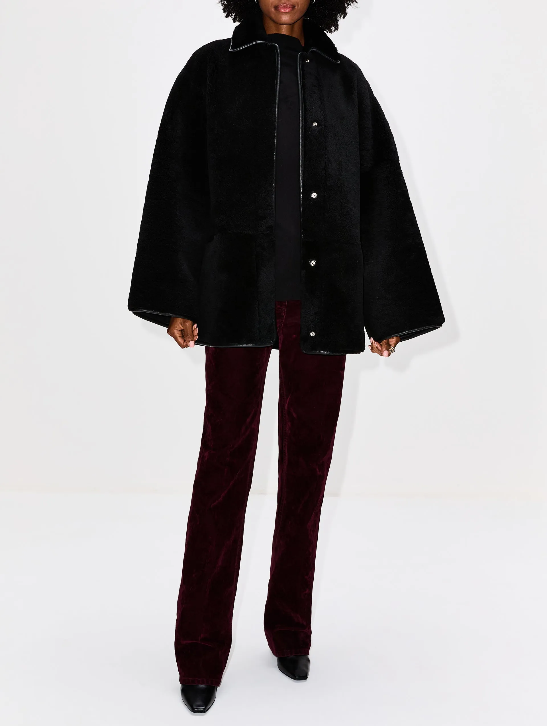 Teddy Shearling Overshirt Jacket