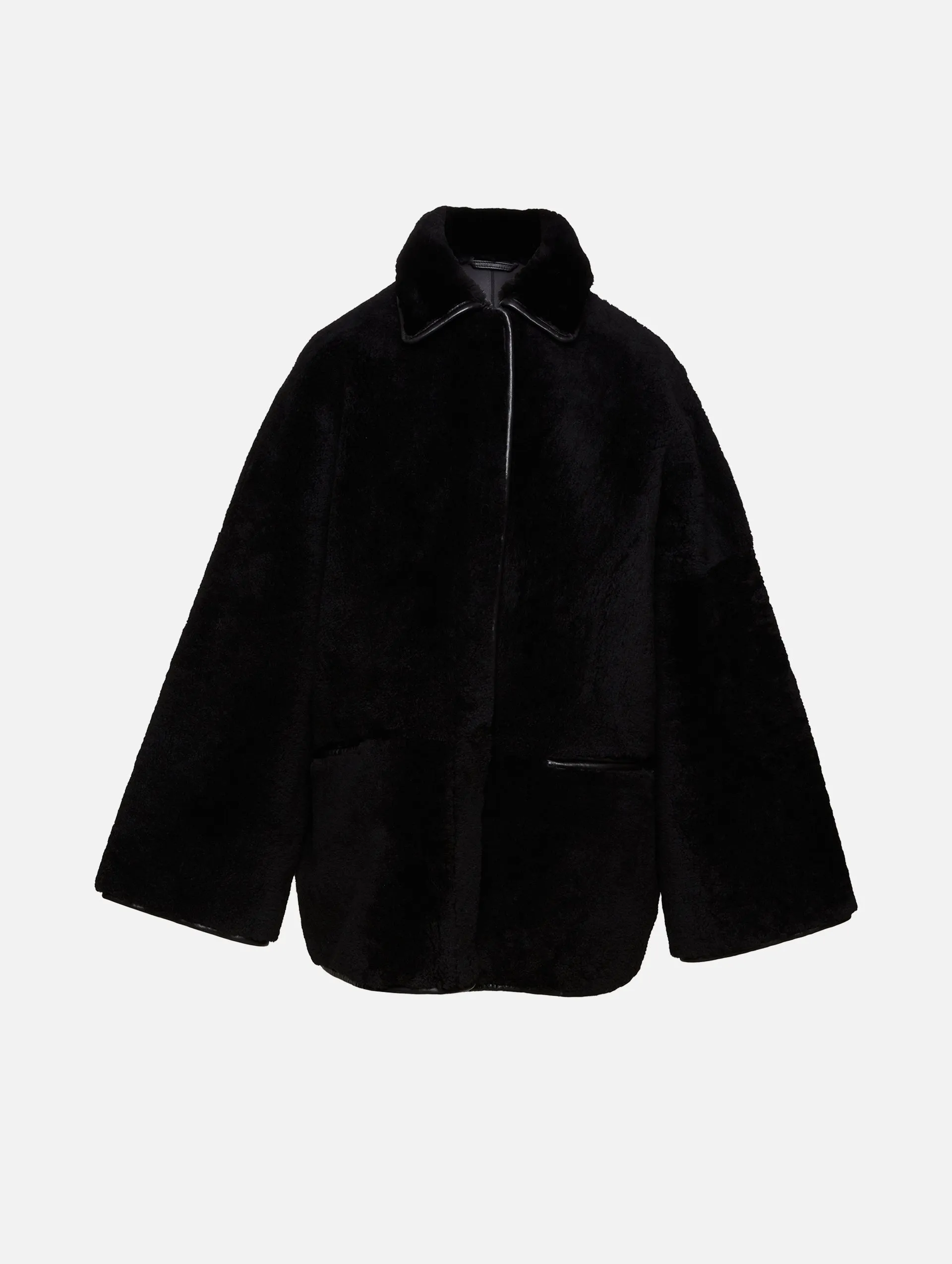 Teddy Shearling Overshirt Jacket