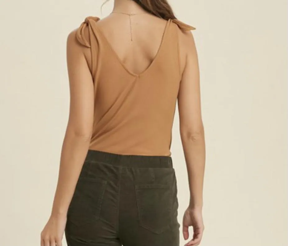 The Anna Bodysuit: Shoulder Tie Bodysuit