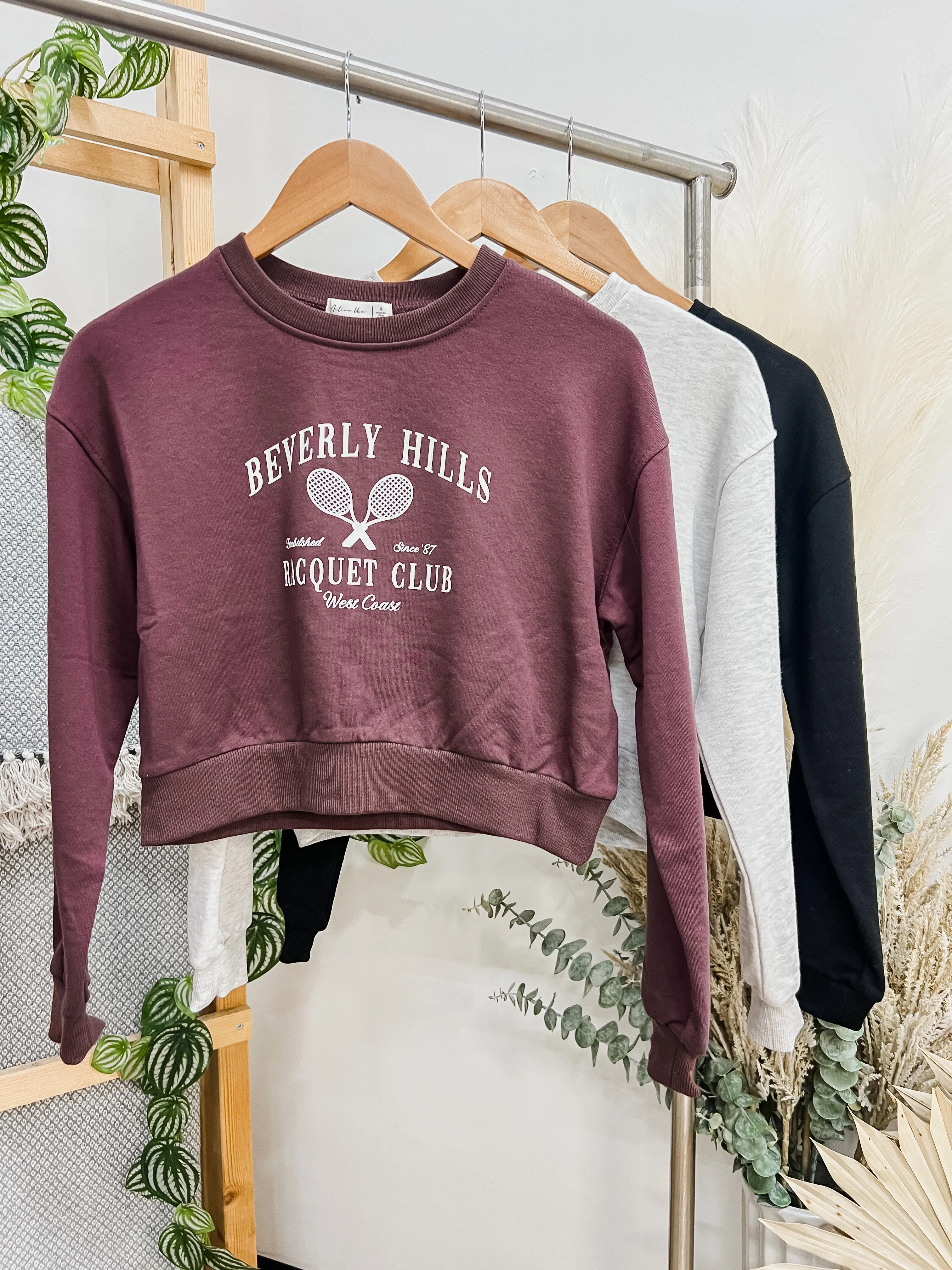 The Hills Cropped Sweatshirt Top