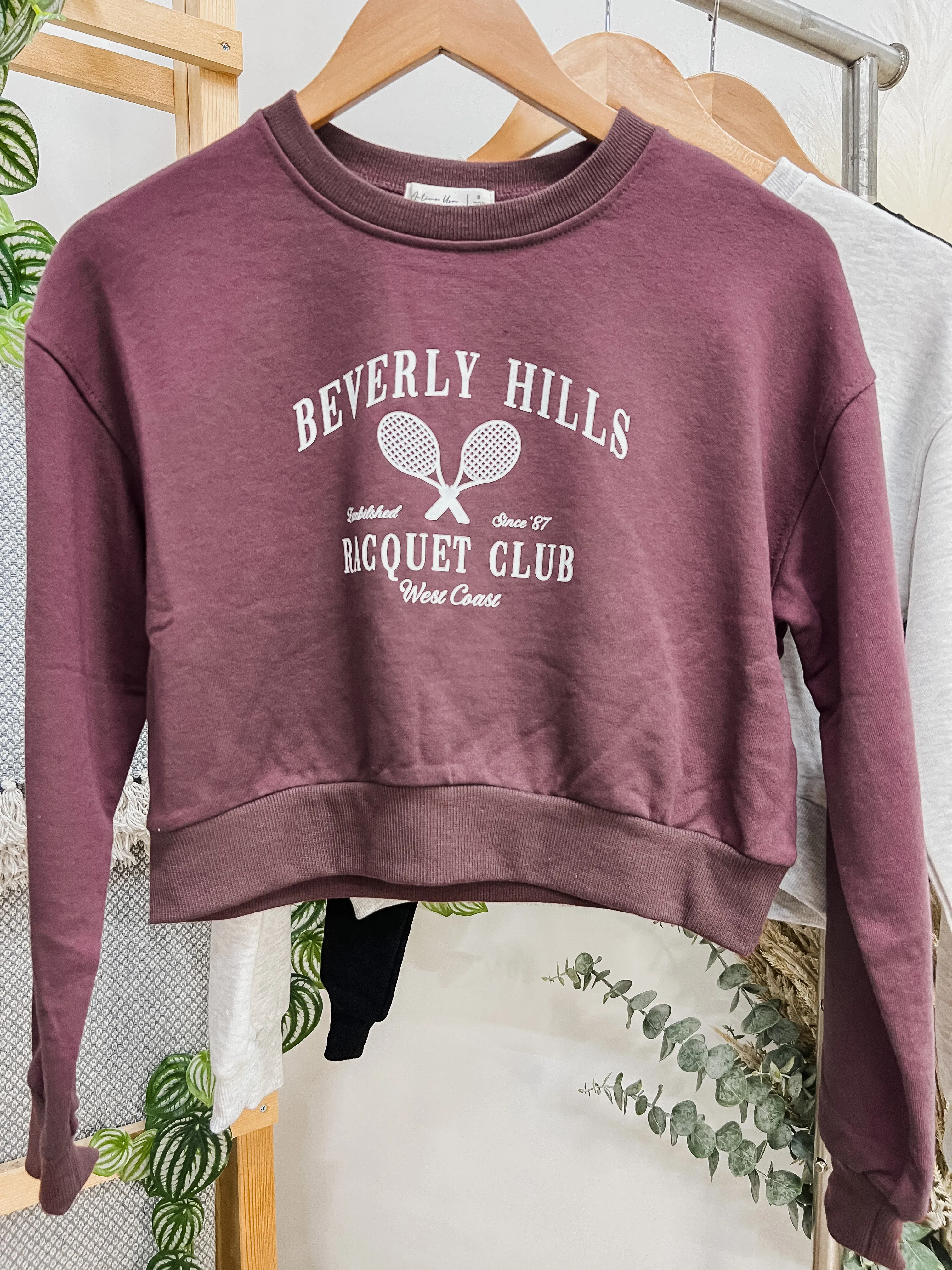 The Hills Cropped Sweatshirt Top