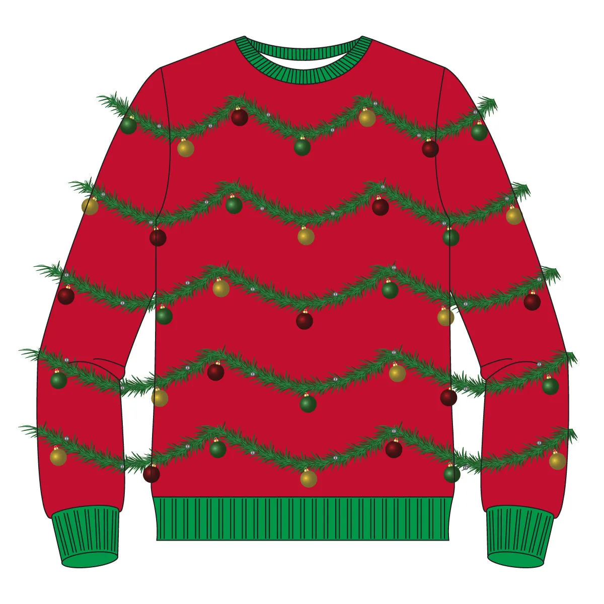 Ugly Christmas Sweater JulesRoche Bold Designs Funny Pullover