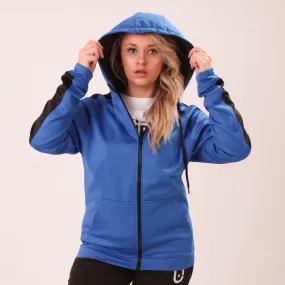 UNIFY U1 Womens Blue Zip Up Hoodie – Classic UNIFY Essential Hoodie – Womens Zip Up Hoodie