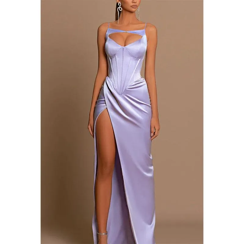 Unique High Split Long Prom Formal Dress