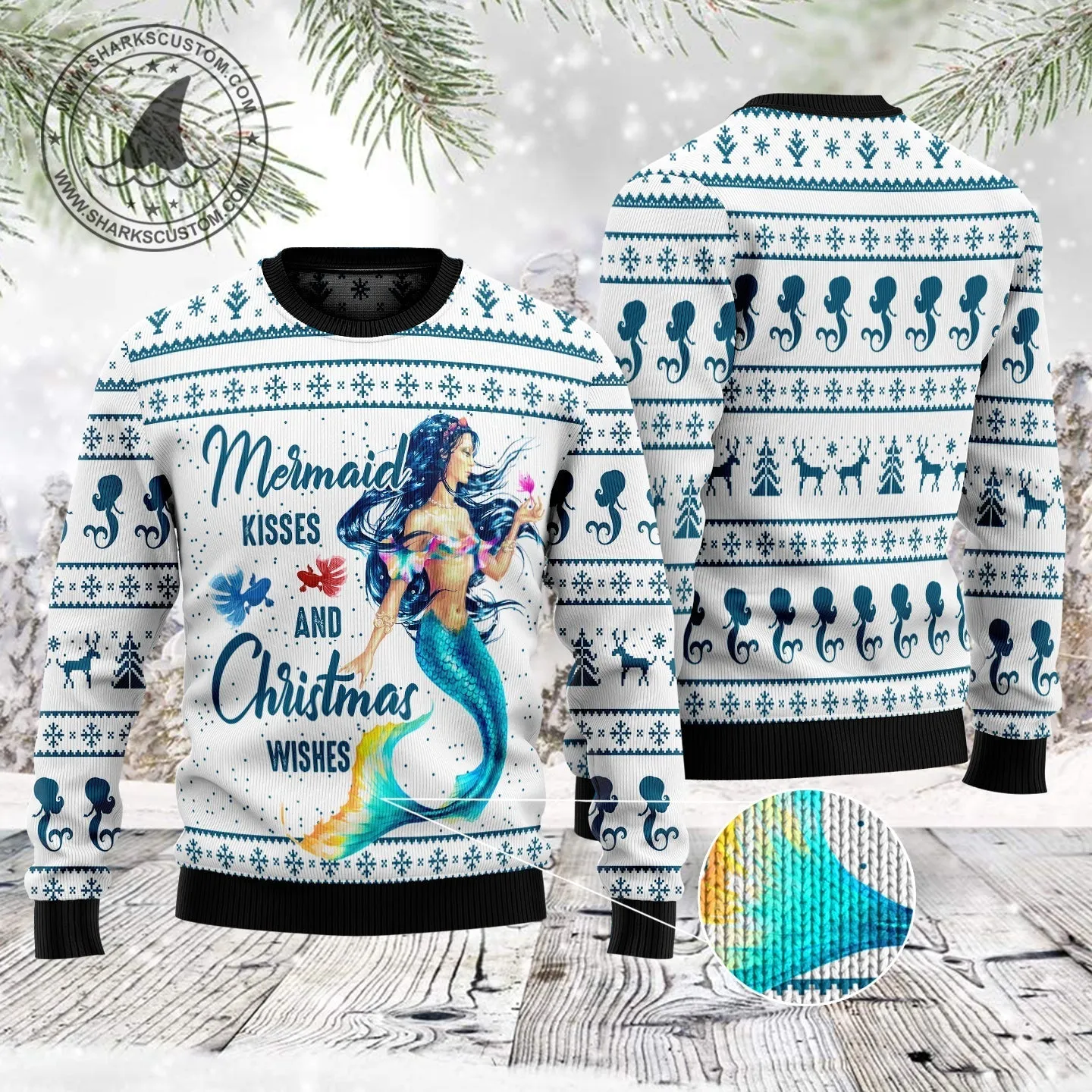 Unisex Ugly Christmas Sweater JulesRoche All-Over Print