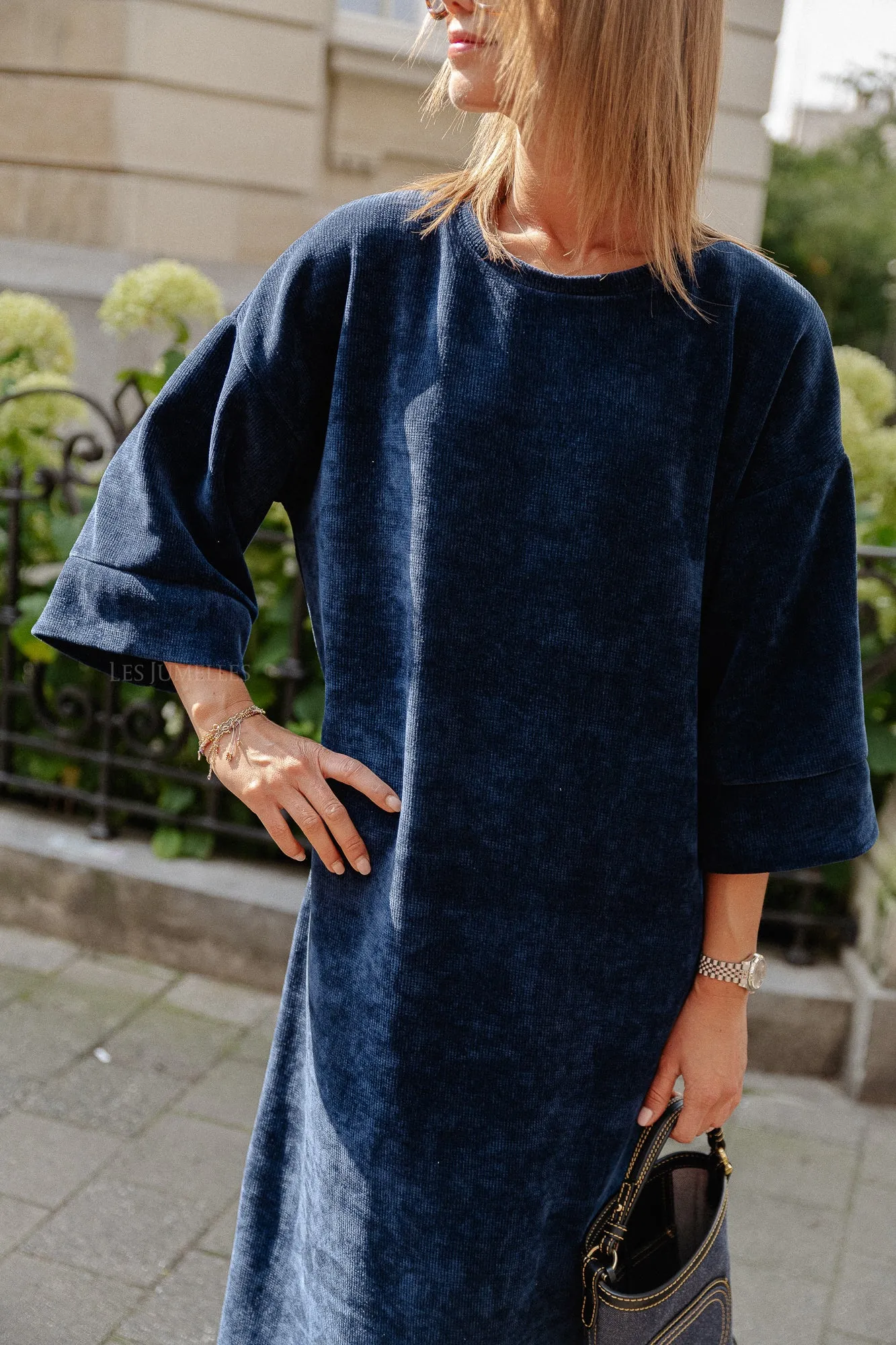 Vida velvet maxi dress navy