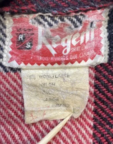 Vintage Wool Coat Jacket Size Large Plaid