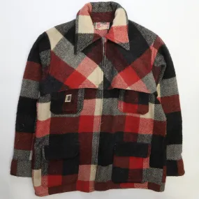 Vintage Wool Coat Jacket Size Large Plaid