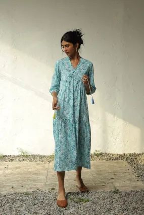 Whimsical Tier Midi Dress