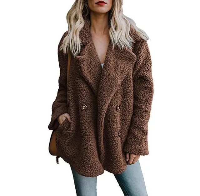 Winter Faux Fur Teddy Bear Coat