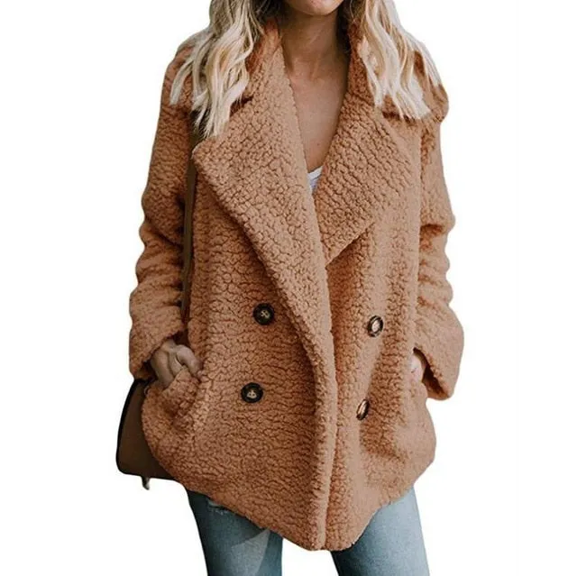 Winter Faux Fur Teddy Bear Coat