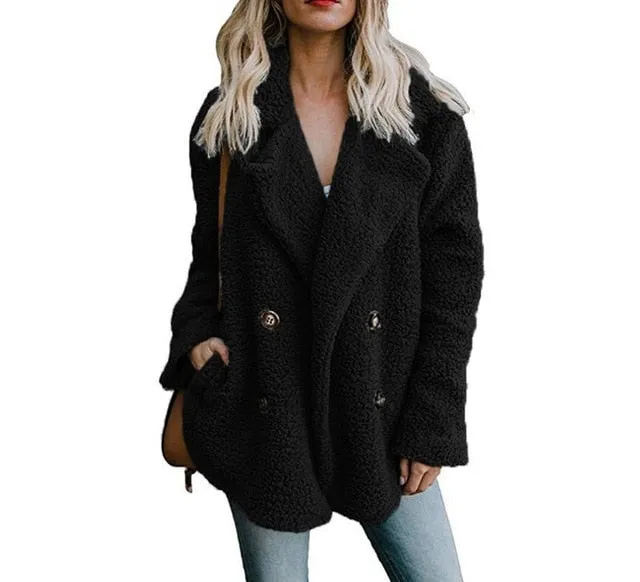 Winter Faux Fur Teddy Bear Coat