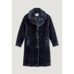Women Straight Fit Coat - Navy